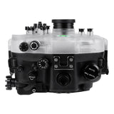 SeaFrogs Salted Line Series Sony A7III / A7RIII 40M/130FT Waterproof camera housing with 6" Glass Dome port V.10 (one zoom gear included). Black