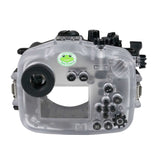 Sea Frogs Custodia per fotocamera subacquea Sony A7С II/A7CR 40M/130FT con porta lunga piatta in vetro ottico da 6" per Sony FE24-105 F4 (attrezzatura zoom inclusa).