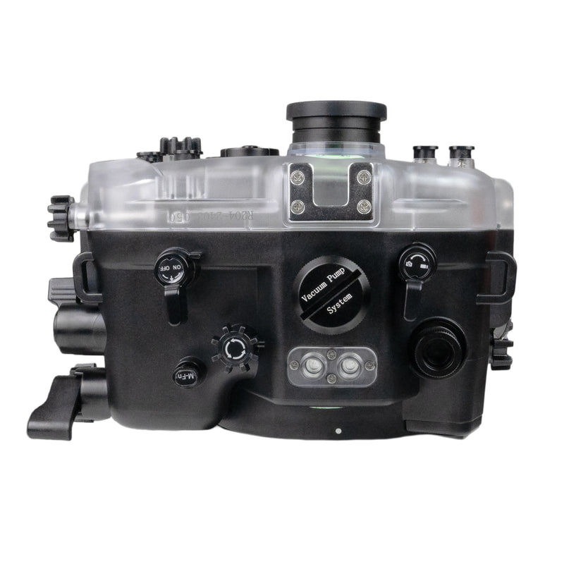 Boîtier de caméra sous-marine Sea Frogs 40 m/130 pieds pour Canon EOS R6 Mark II. Corps uniquement.