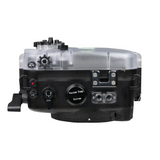Sea Frogs Sony ZV-E10 40M/130FT Unterwasserkameragehäuse mit 6" optischem Glaskuppelanschluss V.2 für FE16-35mm F2.8 GM (Zoomgetriebe im Lieferumfang enthalten).