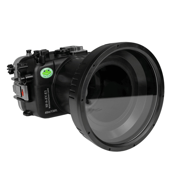 Sony ZV-E1 40M/130FT Underwater camera housing with 6" Glass Flat long port