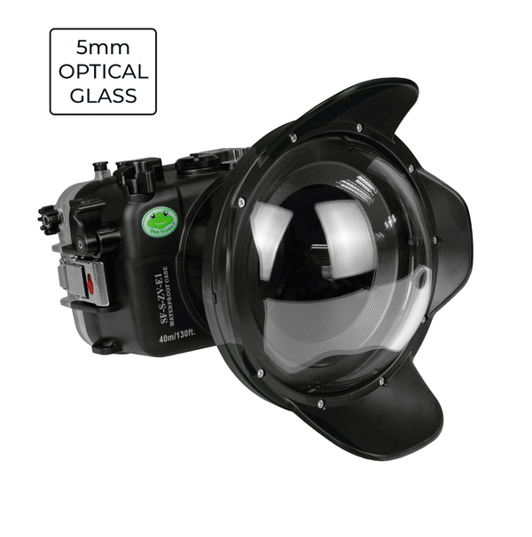 Sony ZV-E1 40M/130FT Underwater camera housing  with 6" Glass Dome port V.1.
