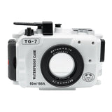 Olympus TG-7 60m/195ft SeaFrogs Underwater Camera Housing (White)