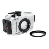 Olympus TG-7 60m/195ft SeaFrogs Underwater Camera Housing (White)