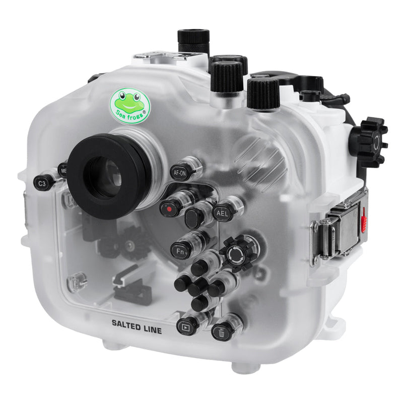 Sea Frogs Salted Line Series Sony A7III / A7RIII 40M/130FT Waterproof camera housing, body only. White